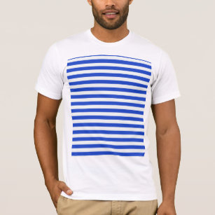 Royal Blue Combination Stripes by Shirley Taylor T-Shirt