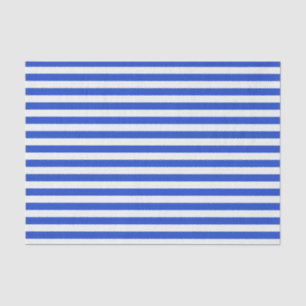 Royal Blue Combination Stripes by Shirley Taylor Tissue Paper