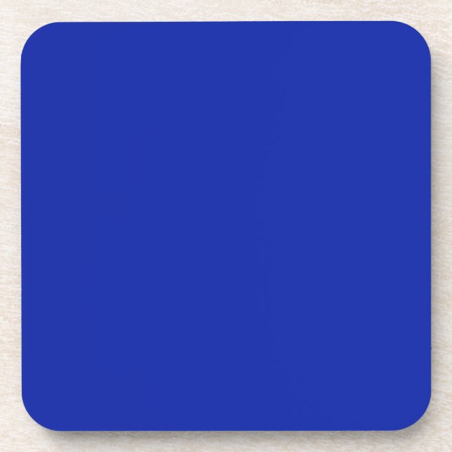 Royal Blue Cork Coaster (Front)