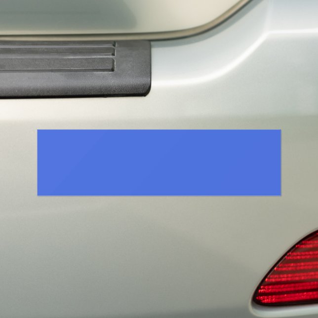 Royal Blue Custom Bumper Sticker (On Car)