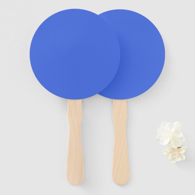 Royal Blue Custom Event Fan Set (Front and Back)