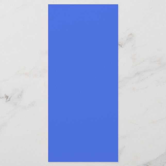 Royal Blue Customizable Flat Menu (Front)