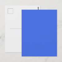 Royal Blue Customizable Postcard