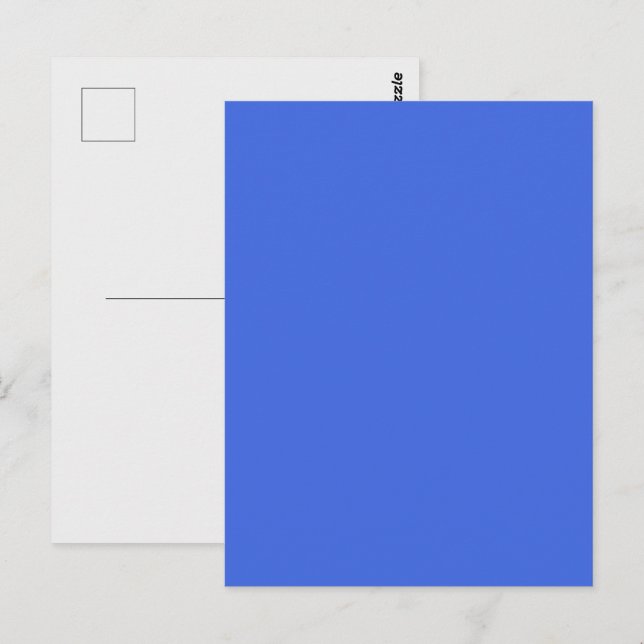 Royal Blue Customizable Postcard (Front/Back)