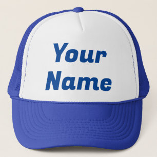Royal Blue CUSTOMIZABLE Trucker Hat