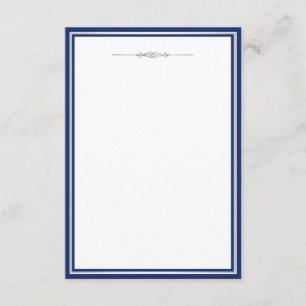 Royal Blue Damask Invitation