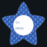 Royal Blue Diamond Hanukkah Star Sticker<br><div class="desc">These fabulous gift tags would look great on all your Hanukkah gifts.  They are so festive in a star shape.  They'll look so cute on your gifts.</div>