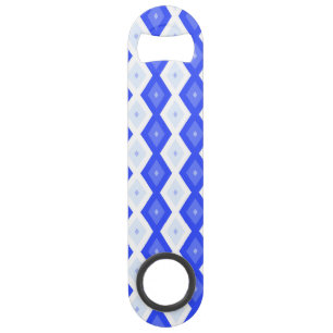 Royal blue diamond pattern bar key