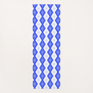 Royal blue diamond pattern yoga mat