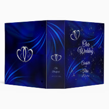 Royal Blue, Diamonds and Heart Wedding