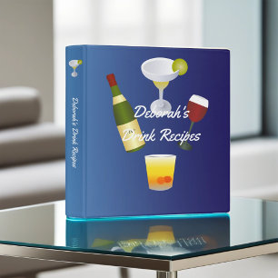 Royal Blue Drink Recipe Binder