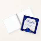 Royal Blue Elegant Mariage Budget Livre d'invité