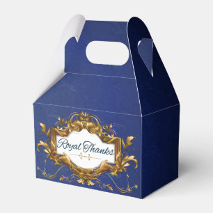 Royal Blue Fancy  African Prince  Royal Thanks Favor Box