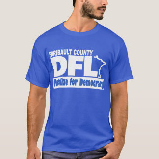 Royal Blue Faribault Co. DFL T-Shirt (100% Cotton)