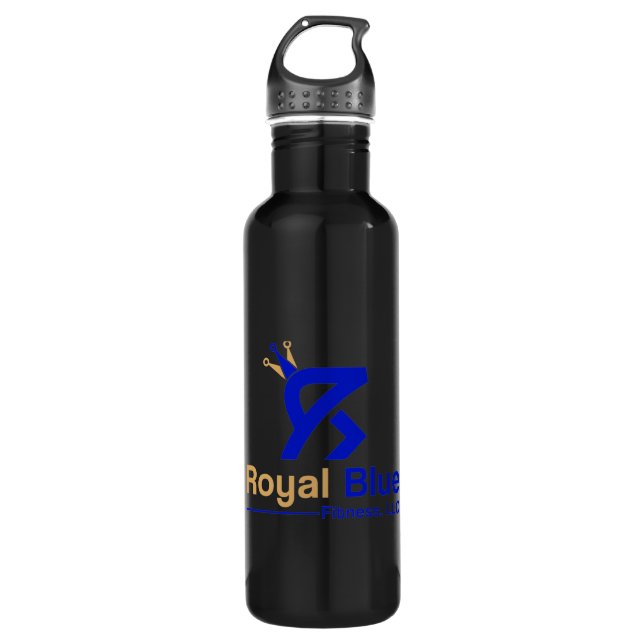 Royal Blue Fitness Water Bottle (Front)