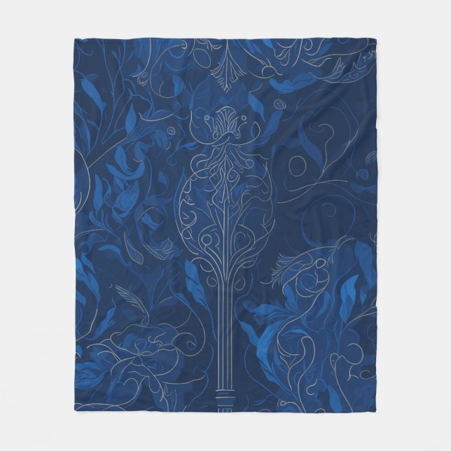 Royal Blue  Fleece Blanket (Front)