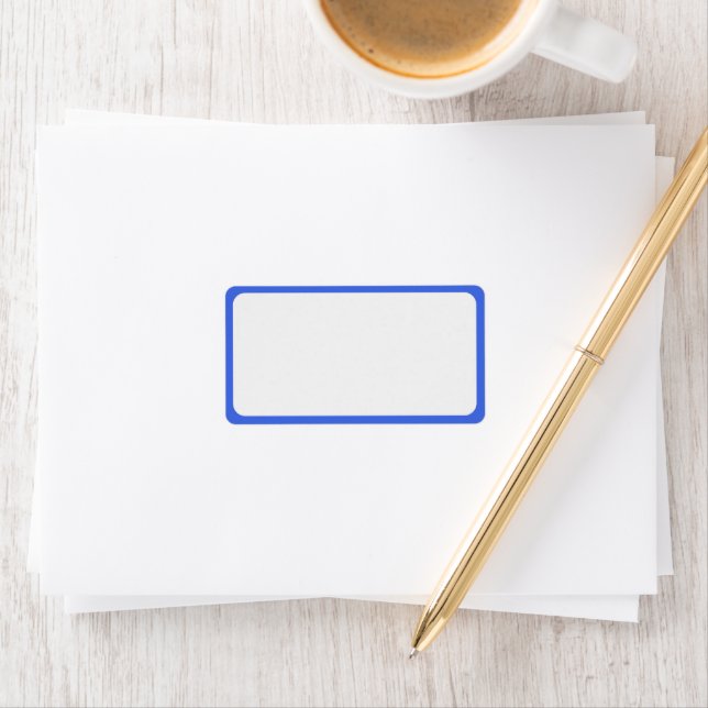 Royal Blue Frame Address Labels – Customizable (Insitu)