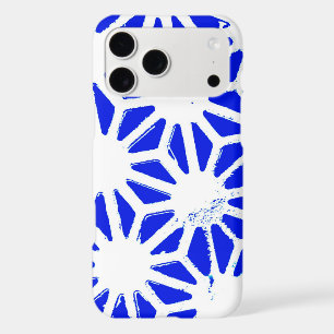 Royal blue geometric pattern