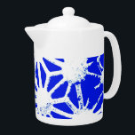 Royal blue geometric pattern<br><div class="desc">Royal blue and white geometric pattern</div>