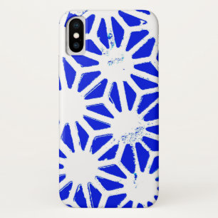 Royal blue geometric pattern Case-Mate iPhone case