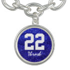Royal Blue Glitter Custom Jersey Number