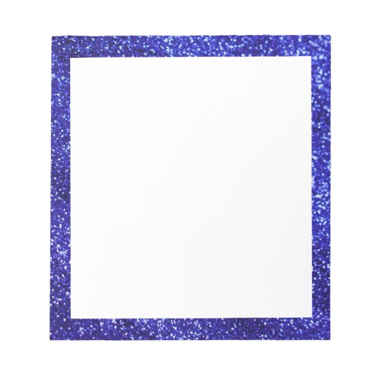 Royal Blue Glitter Notepad