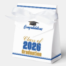 Royal Blue Gold Class of 2026 Graduation Party