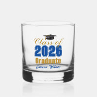 Royal Blue Gold Class of 2026 Graduation Party