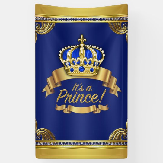 prince baby shower banner