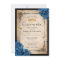Royal Blue Gold Watercolor Elegant Quinceanera