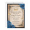 Royal Blue Gold Watercolor Elegant Quinceanera