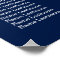 Royal Blue Gold Wedding Seating Chart