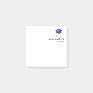 Royal Blue High School Personalized Graduation Post-it Notes