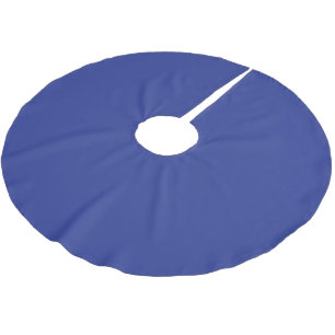 Royal Blue Holiday Elegance Brushed Polyester Tree Skirt