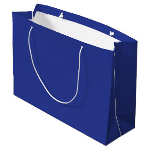 Royal Blue Holiday Elegance Large Gift Bag