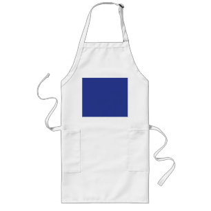 Royal Blue Holiday Elegance Long Apron