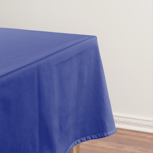 Royal Blue Holiday Elegance Tablecloth (In Situ)