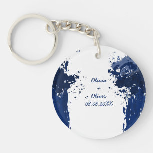 Royal Blue Keychain Wedding Favour