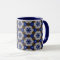 Royal Blue Mandala Mug with Deep Indigo Interior