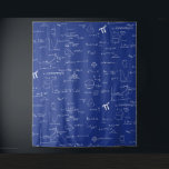 Royal Blue Mathematic Formulas Equations Tapestry<br><div class="desc">Royal blue backdrop with a pattern of math formulas and equations. Perfect room decor for college rooms or as a graduation backdrop. Illustrated and designed by Patricia Alvarez.</div>
