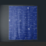 Royal Blue Mathematic Formulas Equations Tapestry<br><div class="desc">Royal blue backdrop with a pattern of math formulas and equations. Perfect room decor for college rooms or as a graduation backdrop. Illustrated and designed by Patricia Alvarez.</div>