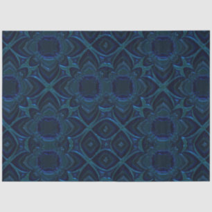 Royal Blue Metal Design Background  Decoupage Tissue Paper