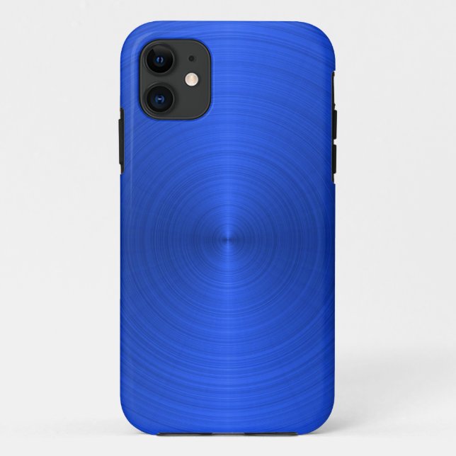 Royal Blue Metallic Case-Mate iPhone Case (Back)