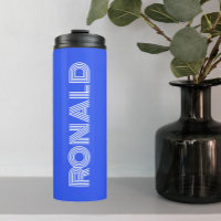 Royal Blue Modern Typography Personalized