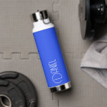 Royal Blue Modern Typography Personalized Water Bottle<br><div class="desc">Trendy, vacuum insulated water bottle that features personalized name in white, modern typography on a royal blue colour background. Personalize bottle by editing name and replacing name with your own as desired. Perfect for a birthday gift, wedding groomsman gift, etc. Select your water bottle style. Select your water bottle style....</div>