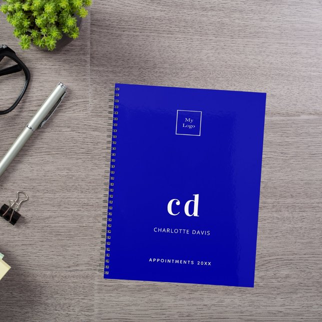 Royal blue monogram business logo 2026 planner (Creator Uploaded)