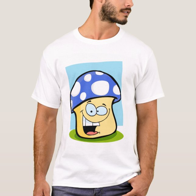 Royal Blue Mushroom T-Shirt (Front)