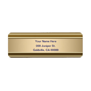 Royal Blue on Gold Shiny Look