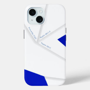 ROYAL BLUE ORIGAMI iPhone 15 CASE
