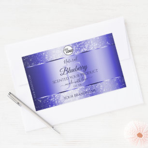 Royal Blue Parties scintillant Produit Étiquettes
